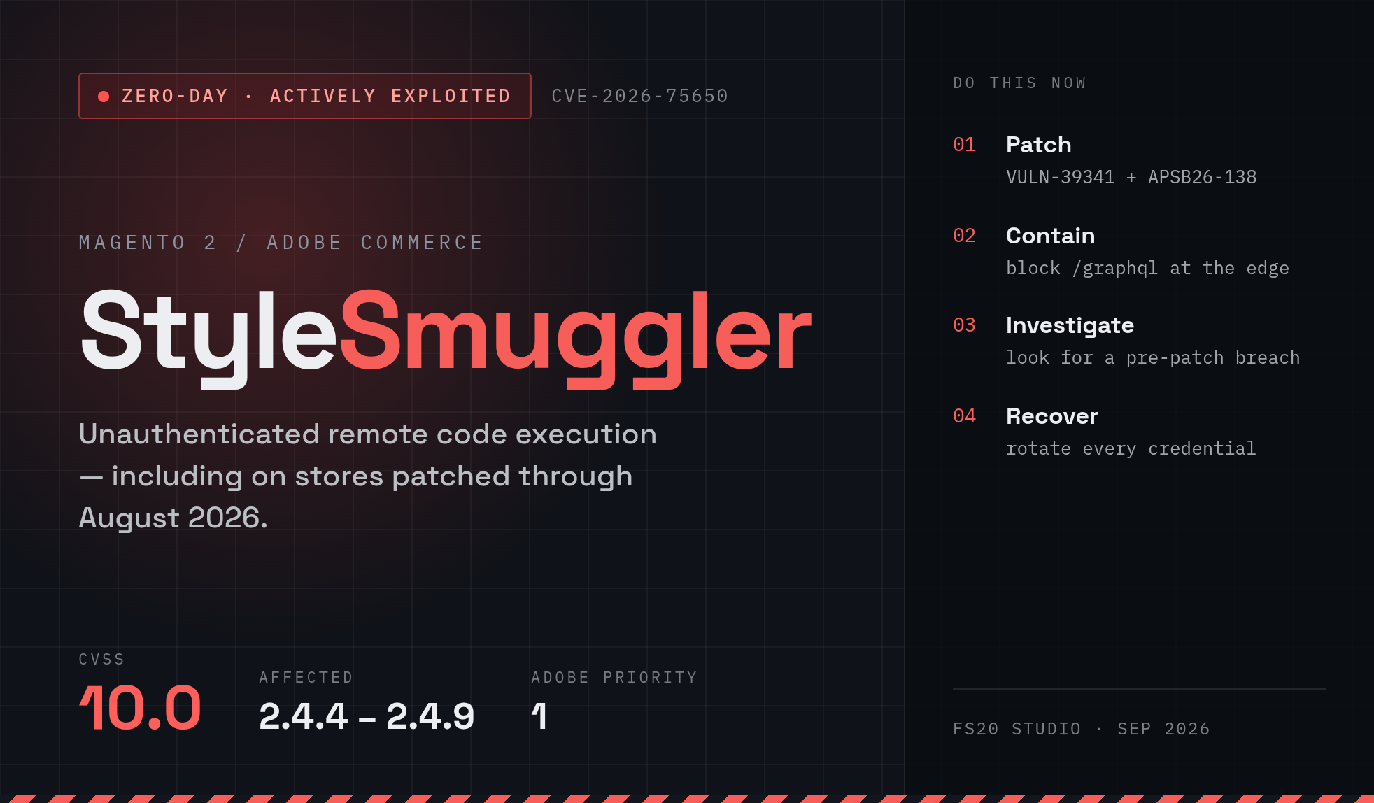 StyleSmuggler: What the Magento 2 Zero-Day Means for Your Store (and What to Do Right Now)